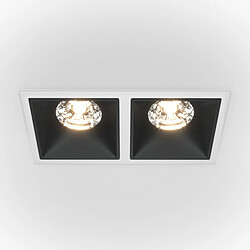 MAYTONI Downlight Encastré Twin Dimmable Blanc, Noir, 2350lm, 4000K 