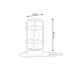 Sollux Lampe de table industrielle noire 1x E27 pas cher