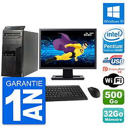 PC Tour Lenovo M83 Ecran 22" Intel G3220 RAM 32Go Disque 500Go Windows 10 Wifi · Occasion 