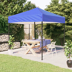 vidaXL Tente de réception pliable Bleu 3x3 m