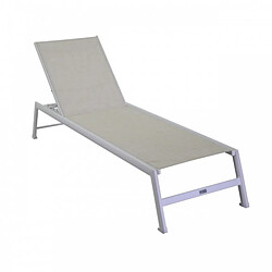 Webmarketpoint Bain de soleil en aluminium blanc Claveland 