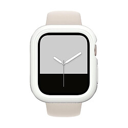 RHINOSHIELD Coque Bumper Compatible avec Apple Watch Series 8 / 7 [41mm] CrashGuard NX - Protection Fine Personnalisable avec Technologie Absorption des Chocs - Blanc 