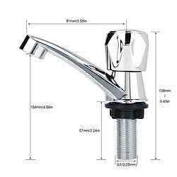 ComfortXL Robinet abs en plastique de type eau froide pour accessoires de salle de bain