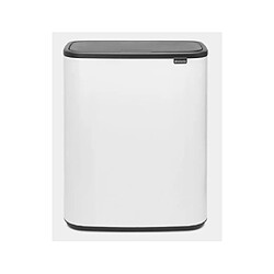 Brabantia Poubelle Touch Bo Touch Bin, 2 x 30 litres, White 221408