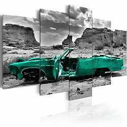 Paris Prix Tableau Imprimé Green Car 50 x 100 cm 