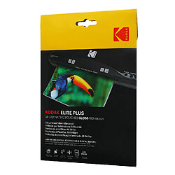 KODAK KD-LMA6-PK25A - Pochettes de plastification A6, 125 microns, Lot de 25 - Transparente 