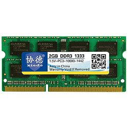 Wewoo Mémoire vive RAM DDR3 1333 MHz 2GB 1.5V Module de à compatibilité totale pour ordinateur portable