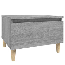 vidaXL Table d'appoint Sonoma gris 50x46x35 cm Bois d'ingénierie