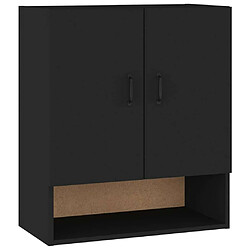 Maison Chic Armoire murale,Meuble de Rangement pour salon,cuisine Noir 60x31x70 cm Bois d'ingénierie -MN58392