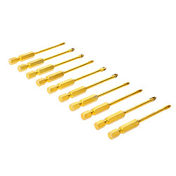 10 Pièces Croix Hex Tige En Céramique Tuile En Verre Drill Bits Rapide Bit Set 4mm pas cher