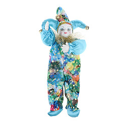 Porcelaine poupées clowns pied suspendu amusants 33cm Poupée de Porcelaine Petit Modèle de Clown Drôle Figurines Jouet pour Enfants Noël Halloween Cadeaux