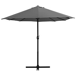 Avis Maison Chic Parasol Jardin | Parasol d'extérieur poteau en aluminium 460 x 270 cm anthracite - GKD84240