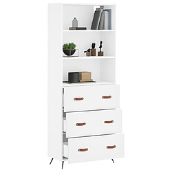 Avis Maison Chic Buffet,Meuble de Rangement,commode pour salon,Cuisine Blanc 69,5x34x180 cm Bois d'ingénierie -MN44393