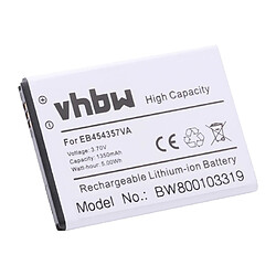 vhbw Batterie remplacement pour Samsung EB454357VA, EB454357VU pour smartphone (1300mAh, 3,7V, Li-ion)