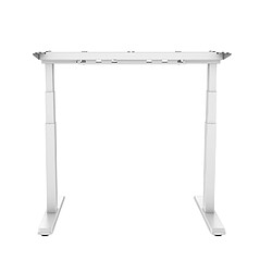 Kimex Pied de bureau motorisé assis-debout, Hauteur 62- 128 cm, Blanc - Connecté