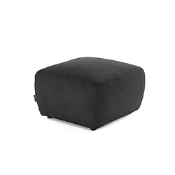 Lisa Design Sorrente - pouf - en tissu texturé Sorrente - pouf - en tissu texturé - Gris foncé