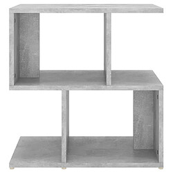 Maison Chic Table de chevet,Table de nuit,Table d'appoint pour salon Gris béton 50x30x51,5 cm Aggloméré -MN95289 pas cher