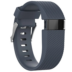 Wewoo Bracelet pour montre connectée Dragonne ajustable de couleur unie FITBIT Charge / HR bleu marine