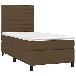 Avis Sommier à lattes,Cadre à lattes de lit et matelas et LED pour Adulte Marron foncé 80x200cm -MN40480