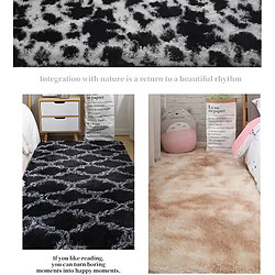 Acheter LUUCOZK Tapis à poils longs doux et moelleux pour chambre à coucher et salon - Ciel étoilé brillant-40cmx160cm