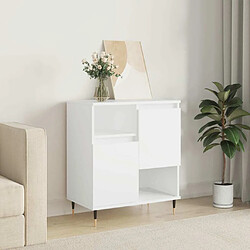 Maison Chic Buffet,Meuble de Rangement,commode pour salon,Cuisine Blanc 60x35x70 cm Bois d'ingénierie -MN60598