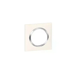 Avis plaque legrand dooxie - 1 poste - blanc - bague chromé - legrand 600841