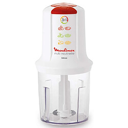 Mini-hachoir 3en1 0.5l 500w blanc - AT710110 - MOULINEX