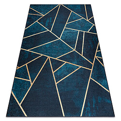 RUGSX Tapis lavable ANDRE 1173 mosaïque, géométrique antidérapant - turquoise or 120x170 cm 