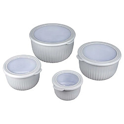 Cook Concept Boites de conservation gigognes en plastique (Lot de 4). Boites de conservation gigognes en plastique (Lot de 4)