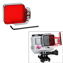 Wewoo Filtre rouge pour GoPro Hero 4 / 3+ Light Motion Night sous le de la mer 