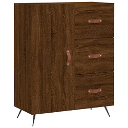 Maison Chic Buffet,Meuble de Rangement,commode pour salon,Cuisine chêne marron 69,5x34x90 cm bois d'ingénierie -MN77175