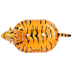 Airmyfun Bouée Gonflable XXL Chevauchable, Piscine & Plage, Flotteur Deluxe - Tigre - 150x105x100cm pas cher