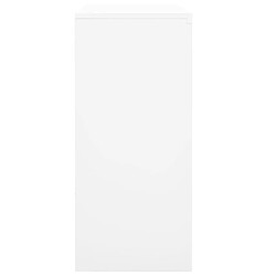 Avis vidaXL Armoire de bureau avec porte coulissante Blanc 90x40x90cm Acier