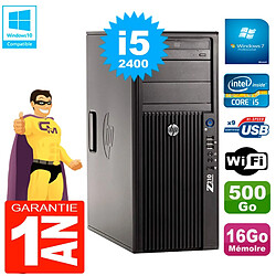 PC HP WorkStation Z210 Tour Core i5-2400 RAM 16Go 500Go Graveur DVD Wifi W7 · Occasion 