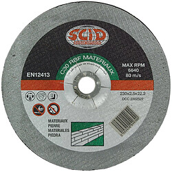 Disque à tronçonner usage courant SCID Matériaux Ø230mm Alésage 22,2mm