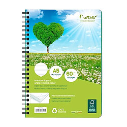 Clairefontaine Cahier recyclé Forever Premium A5 - ligné - 120 pages - Lot de 5 Cahier recyclé Forever Premium A5 - ligné - 120 pages - Lot de 5 - Vert - CLAIREFONTAINE