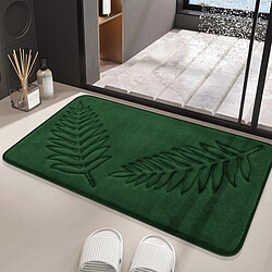 LUUCOZK Tapis de bain antidérapants absorbants à séchage rapide pour salle de bain - Vert-40x50CM Forme en U