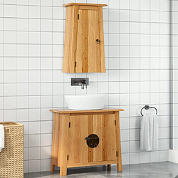 vidaXL Ensemble de meubles de salle de bain 2 pcs bois de pin massif 