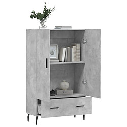 Acheter Maison Chic Buffet,Meuble de Rangement,commode pour salon,Cuisine gris béton 69,5x31x115 cm bois d'ingénierie -MN48574