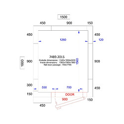 Avis Chambre Froide Professionnelle - Hauteur 2200 mm - Combisteel