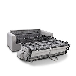 Acheter Inside 75 Canapé convertible express TOULOUSE 140 cm matelas 16 cm tissu tweed bleu paon