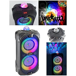 ENCEINTE SONO PORTABLE PARTY KARAOKE BLUETOOTH 400W MOBILE USB TWS LED RGB MSD Radio Fm