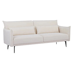 Atmosphera, Createur D'Interieur Canapé convertible 3 places beige - L207xP86xH87,5cm - Azeli+Atmosphera Créateur d'intérieur