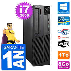 PC Lenovo M92p SFF Intel i7-2600 RAM 8Go Disque Dur 1To Windows 10 Wifi · Occasion 