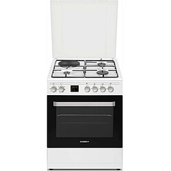 Cuisinière mixte a 60l 4 feux blanc - rge660cmwe - ROSIERES