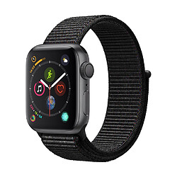 Apple Watch Series 4 - 40mm - Alu Gris Sidéral / Boucle Sport Noir · Reconditionné Montre Connectée Apple Series 4 - Boitier Alu Gris sidéral - GPS - watchOS 5 - Etanche 50m - Stockage 16Go - Puce S4 - MU672NF/A