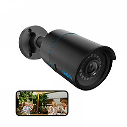 Reolink 5MP Caméra Surveillance Extérieure PoE, Détection Personne/Véhicule, Vision Nocturne IR, Support Audio, Etanche IP66, Time Lapse,Noir