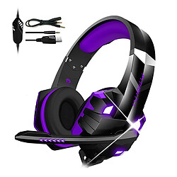 Casque de jeu filaire Noise Cancel Casque de jeu filaire G9000MAX avec contrôle du volume du micro à isolation phonique pour PS4