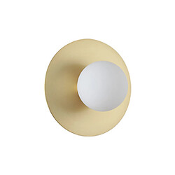 Universal Applique murale à boule de verre en cuivre de 5W Lampe décorative de chevet pour la chambre à coucher du salon (lumière blanche) 