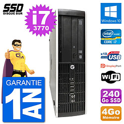 PC HP Compaq Pro 6300 SFF Intel i7-3770 RAM 4Go SSD 240Go Windows 10 Wifi · Occasion 